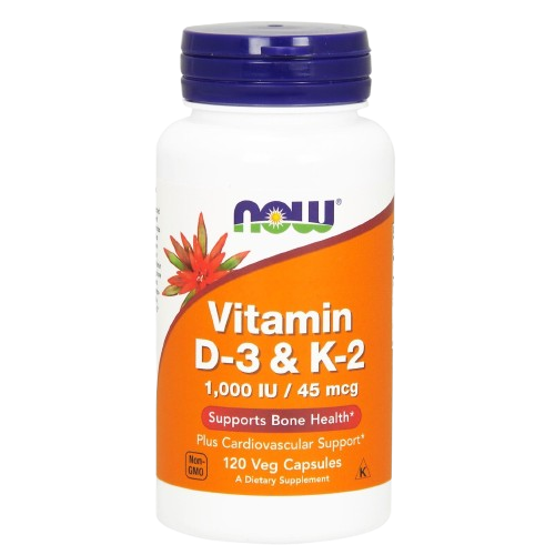 Vitamine D3 & K2 1000IU/45mcg 120 Capsules